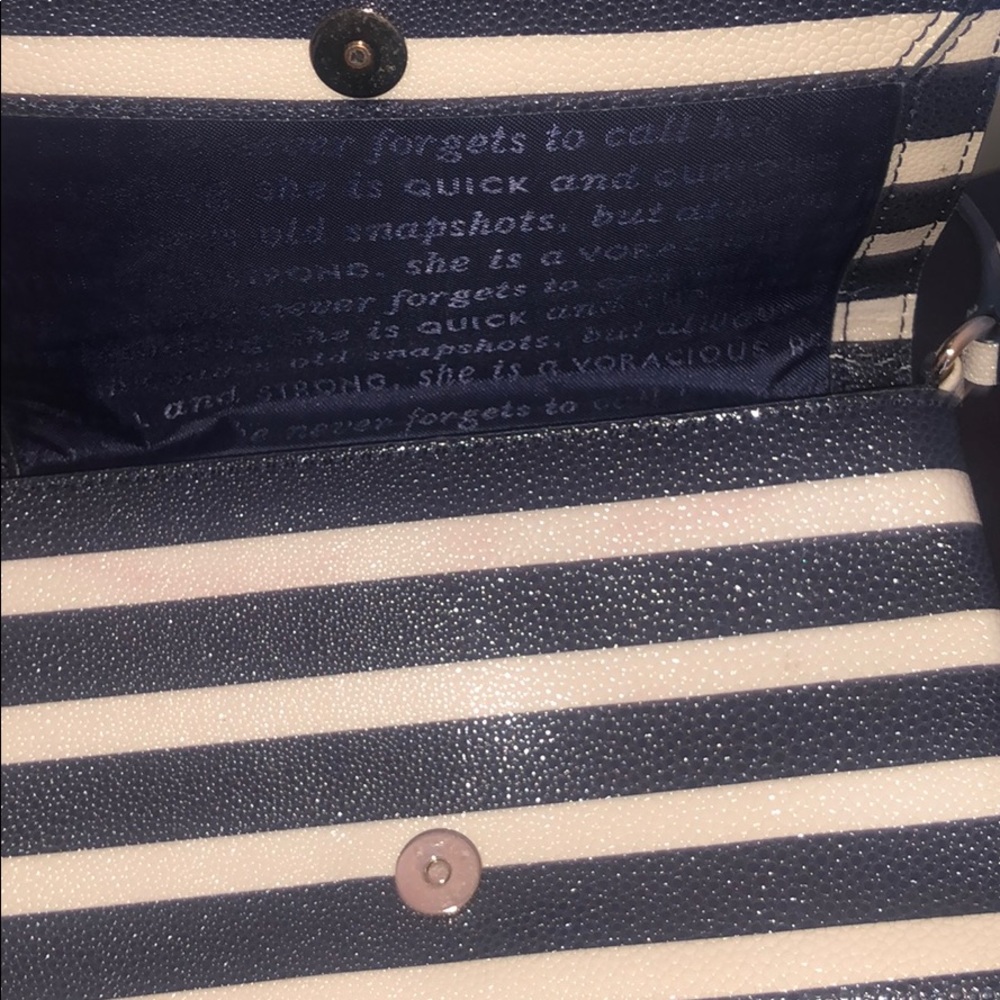 Blue and White Small Kate Spade Crossbody Handbag - Picture 3 of 4